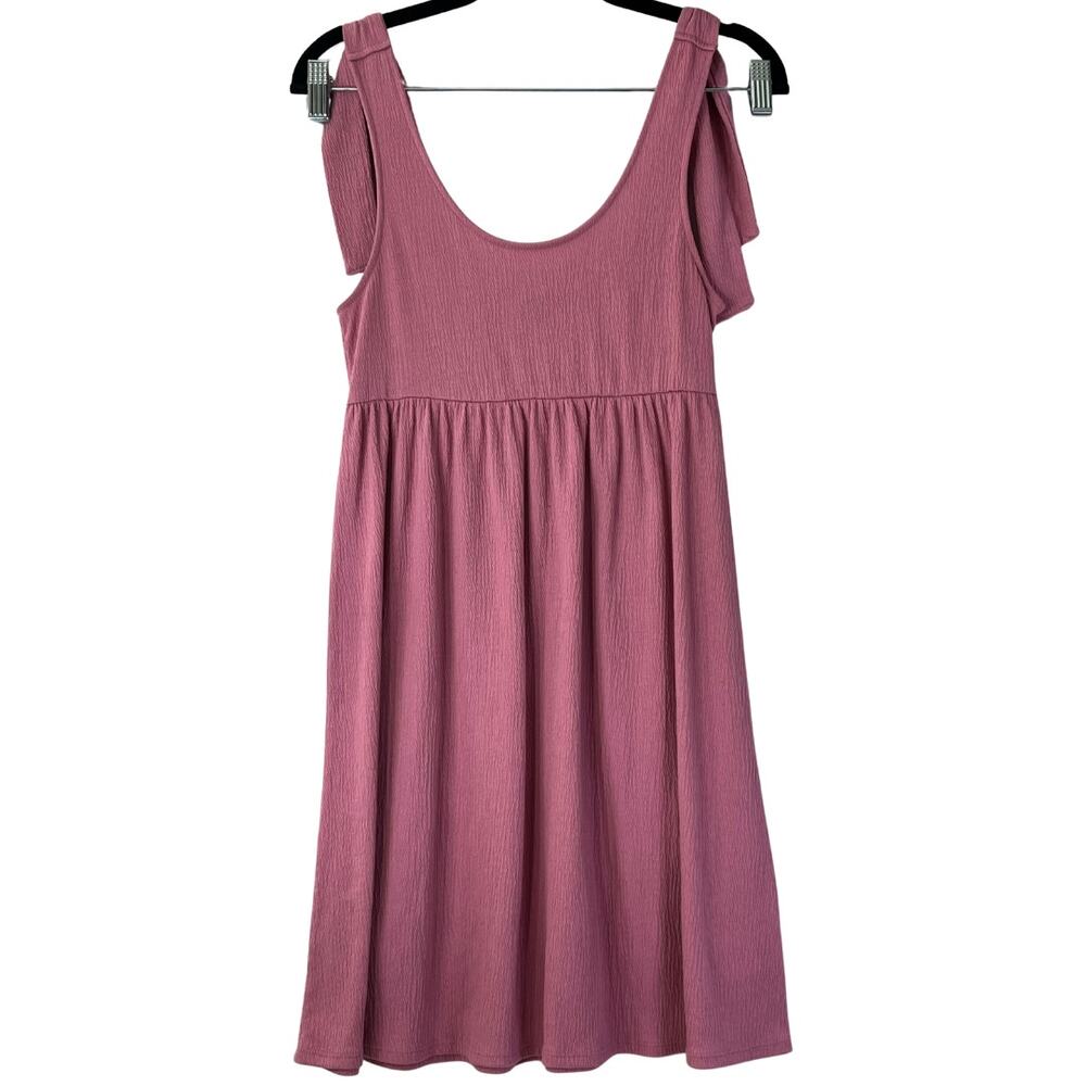 Wild Fable Pink Scoop Neck Shoulder Tie Sleeveless Tank Dress Extra Small